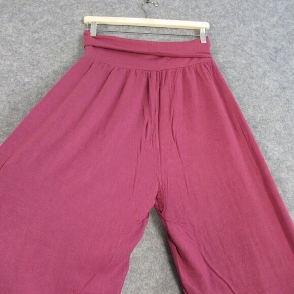 Quince Women's French Terry Modal Wide Leg Pants Smocked Waist Rose Medium 502 - Picture 6 of 13